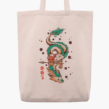 Эко сумка шоппер Spirited Away (9227-2832) 41x35x8.5 см Бежевый