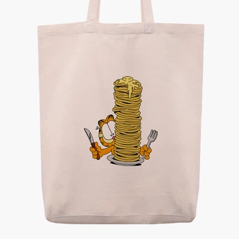 Эко сумка шоппер Гарфилд (Garfield) (9227-2042) 41x35x8.5 см Бежевый