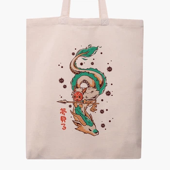 Эко сумка шоппер Spirited Away (9227-2832) 41x35 см Бежевый