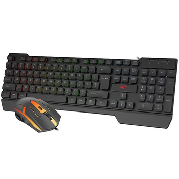 Набор проводной 2в1 клавиатура + мышь HAVIT HV-KB511CM |ENG/RU/UA| Черный