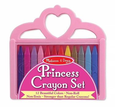 Набор полимерных мелков Принцесса 12 шт Princess Crayon Set Melissa & Doug