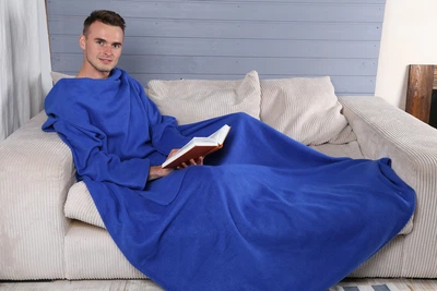 Плед с рукавами Snuggie синий
