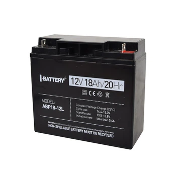 Акумулятор 12В 18А·год для ДБЖ I-Battery ABP18-12L (111165)