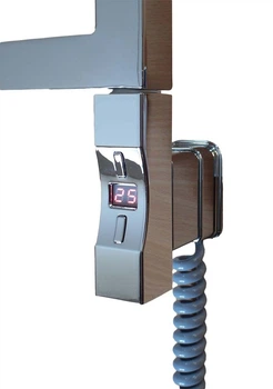 ТЭН у полотенцесушитель Heatpol H+ K 30x30 с пультом ДУ, регулятором, хром (chrome) 600 Вт