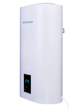 Бойлер плоский Ocean Flat 80л нержавіючий баком сухий тен