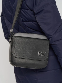 Мужская сумка кожаная Michael Kors Square Msgr 33H1LHDM2X-001 Black (0194900925256)