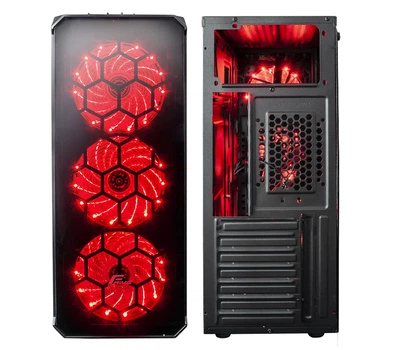 Корпус для ПК Frime Fusion Red led USB 3.0 без БП