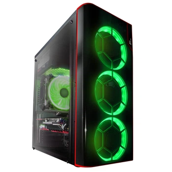 Корпус для ПК Frime Vision green led без БП