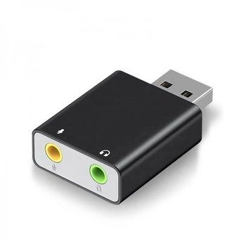 Звуковая карта Erston USB Sound Card 7.1 Channel, Black