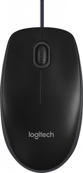 Миша Logitech B100 USB Black (910-003357)