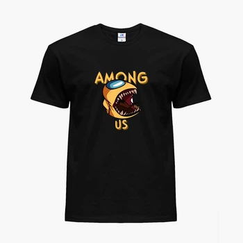 Дитяча футболка для хлопчиків Амонг Ас (Among Us) (25186-2409) 134-140 см Бавовна Чорна