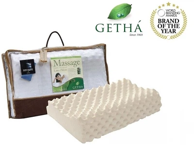 Подушка ортопедическая Getha Massage из натурального латекса 57х34x12/14см (90000230)