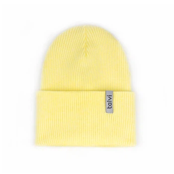 М'якенька шапка "Рубчик Віскоза" one size 02145 Світлий жовтий Talvi