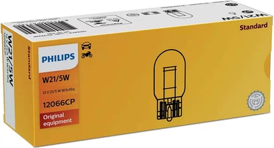 Автолампа указательная Philips 12066 W21/5W 12V (W3x16d) (8711500471390)