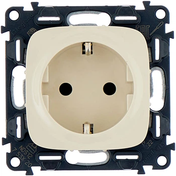 Розетка Legrand Valena Allure 2К + З 16А 250 В Слонова кістка (753821)