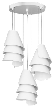 Сучасна люстра Luminex Helix Білий (6920)