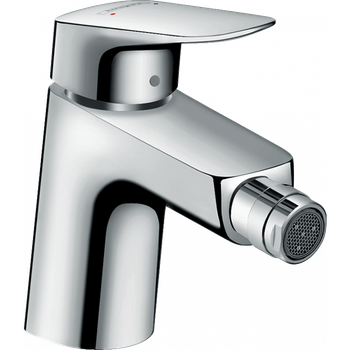 Змішувач для гігієнічного душу HANSGROHE LOGIS на біде одноважільний хром латунь з донним клапаном 71204000
