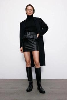 Юбка Zara S черный 3046026800