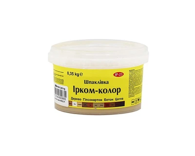Шпаклівка акрилова ІРКОМ-КОЛОР IP-23 для деревини ясен 0,35 кг