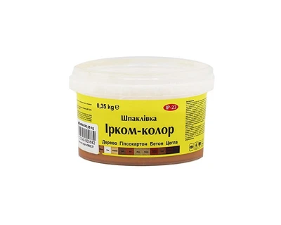 Шпатлевка акриловая ІРКОМ-КОЛОР IP-23 для древесины ольха 0,35кг