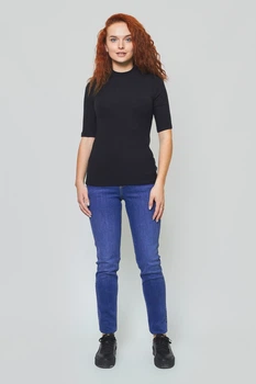 Футболка Lee Ribbed Tee Slim Fit (L40IRD01) Черный S-00