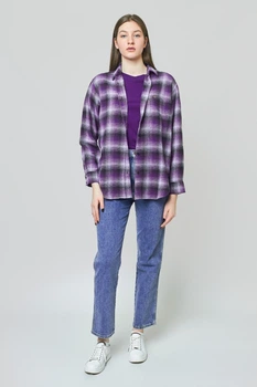 Рубашка Wrangler 1 Pocket Overshirt Regular Fit (W5N52VP04) Фиолетовый XS-00