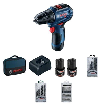 Шуруповерт BOSCH GSR12V-30, 2 АКБ 2.0Ah (0.601.9G9.001)