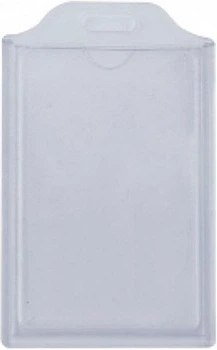 Бейдж Optima ABS+PVC Вертикальный 54х85 мм Прозрачный 10 шт (O45626)