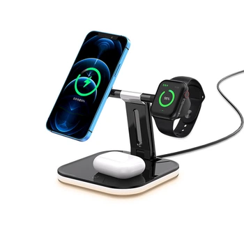 Зарядка беспроводная Qi 3 в 1 JYD WC101 |15W Max| Док-станция для iPhone + iWatch + Airpods (WC101)