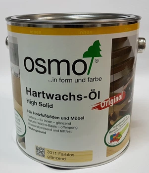 Масло воск для паркета и мебели OSMO 3011 (бесцветное, глянец) 0.125 л.
