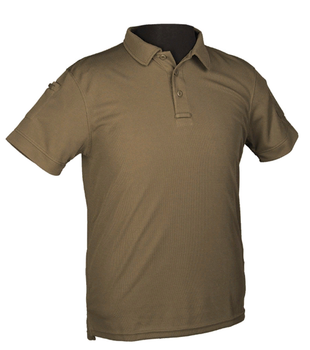 Тактична потовідвідна футболка-поло Mil-tec колір олива розмір XL (10961001_XL)
