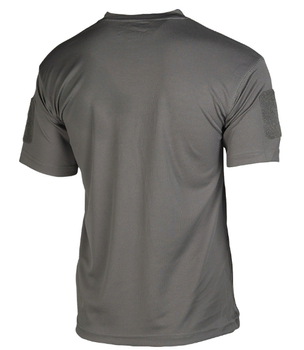 Тактична потовідвідна футболка Mil-tec Coolmax колір сірий розмір 3XL (11081008_3XL)