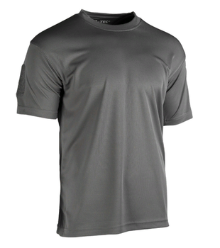 Тактична потовідвідна футболка Mil-tec Coolmax колір сірий розмір S (11081008_S)