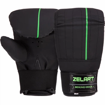 Снарядные перчатки PU ZELART (р-р S, черно-салатовый) (VL-3086_S)