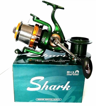 Серфовая рыболовная катушка Shark YO 9000 с конусной шпулей, карповая и морская ловля