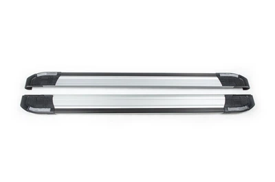 Бокові пороги Rainbow (2 шт., алюм.) Коротка база для Nissan Qashqai 2010-2014 рр