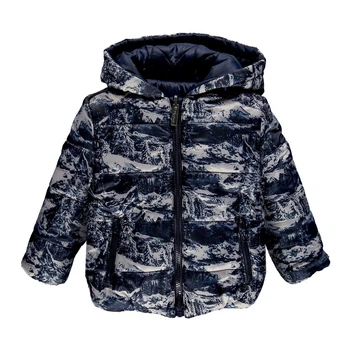 Куртка двусторонняя утепленная для мальчика Brums 193BDAA006-920 синяя 92