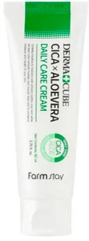 Успокаивающий крем для лица FarmStay Dermacube Cica & Aloevera Daily Care Cream 80 мл (8809595055165)