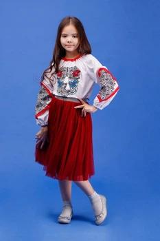 Вышиванка Piccolo Матиола 146 см Белая