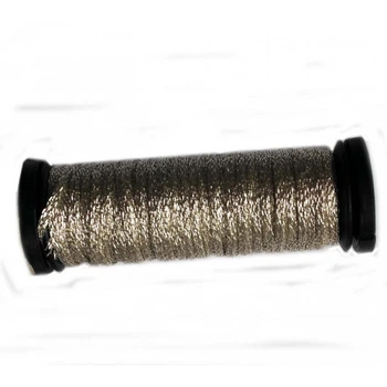 Металізована нитка Kreinik 1/16 Ribbon Японське срібло (001J)