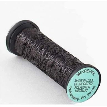 Металізована нитка Kreinik Blending Filament Чорний супер блиск (BF 005HL)