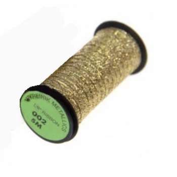 Металізована нитка Kreinik 1/8 Ribbon Золотий (002)