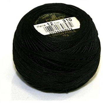 Нитки DMC Perle Cotton Size 12 Чорний (116 12 310)
