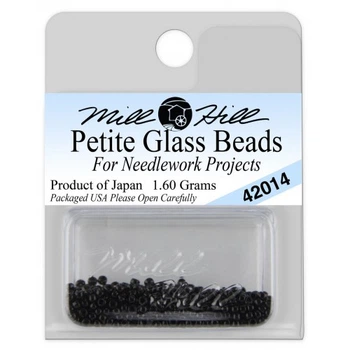 Бісер для вишивки Mill Hill Glass Seed Petite Beads Чорний (42014)