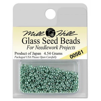 Бісер для вишивки Mill Hill Glass Seed Beads Лід зелений (00561)