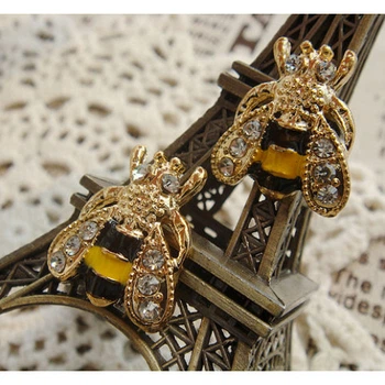 Сережки Only Іскристі бджілки (5637)