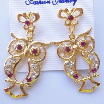 Сережки Only Кристальні сови (5698)
