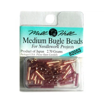 Бісер для вишивки Mill Hill Medium Glass Bugle Beads Мускатний горіх (82053)
