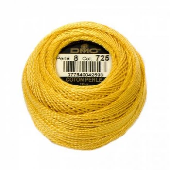 Нитки DMC Perle Cotton Size 8 Топаз (725)