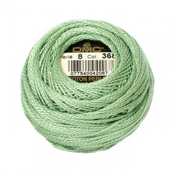 Нитки DMC Perle Cotton Size 8 Зелений фісташковий світлий (368)